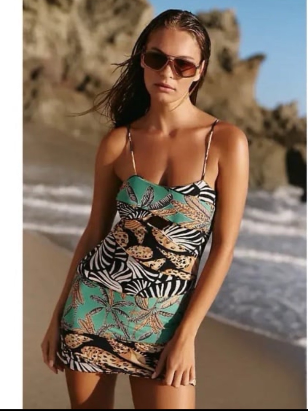 NWT ANTHROPOLOGY Farm Rio Patchwork Mini Dress